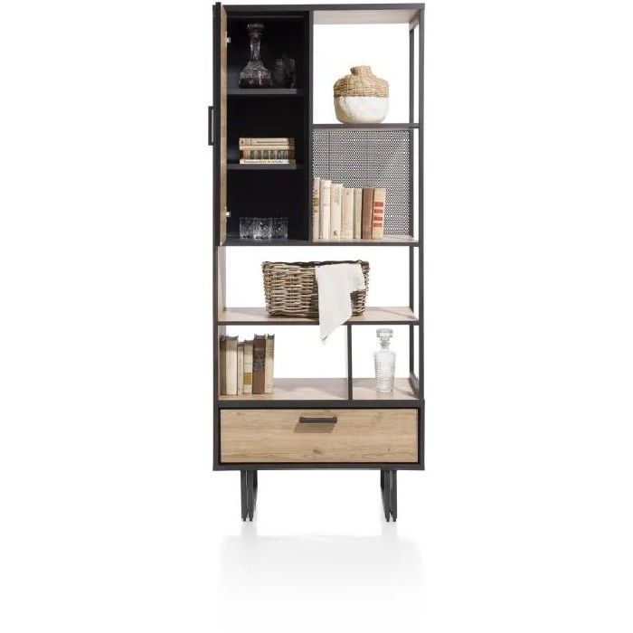 living/shelving-systems/hh-bookcase-avalon-natural-vintage-oak-1-door-1-drawer-5-niches