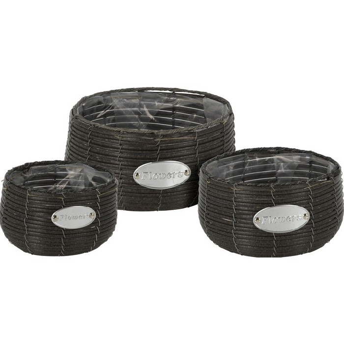 gardening/pots-planters-troughs/promo-flowerpot-set-of-3-anthracite