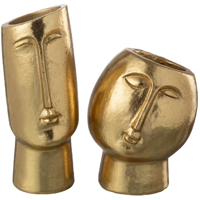 home-decor/decorative-ornaments/flowerpot-head-modern-resin-gold-assortment-of-2