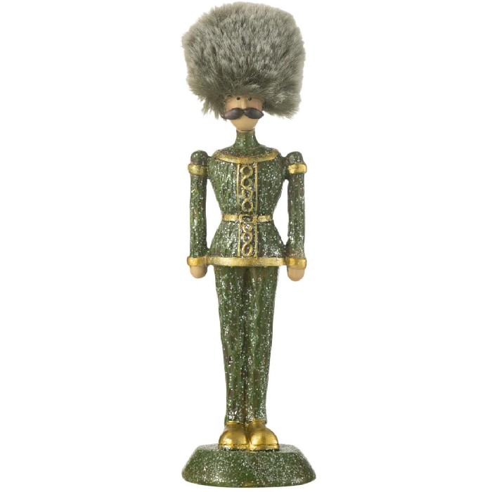 christmas/nutcrackers/nutcracker-fur-hat-glitter-resin-green-small