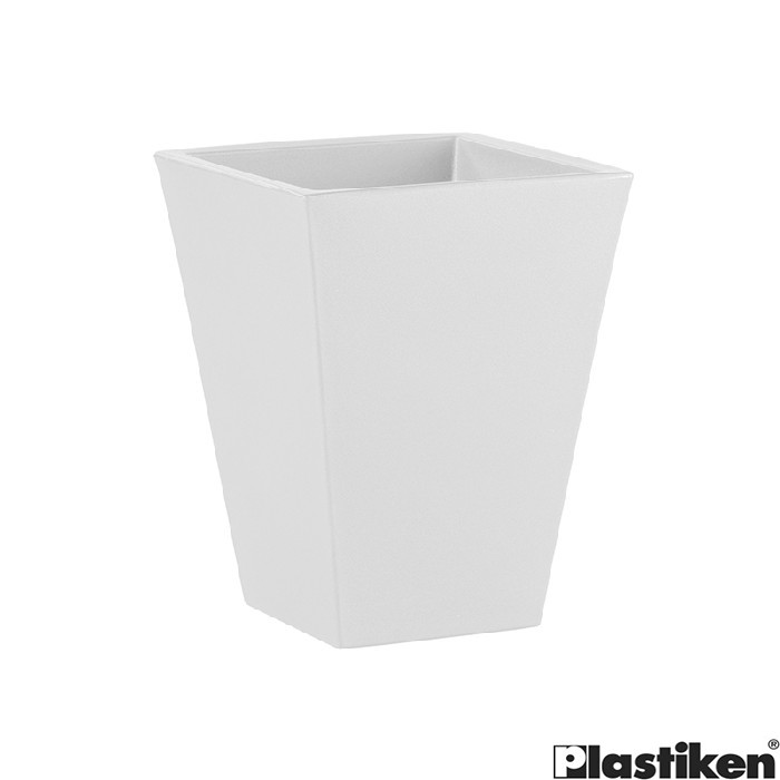 gardening/pots-planters-troughs/plastiken-the-one-tall-square-cone-28cm-x-28cm-x-36cm-white