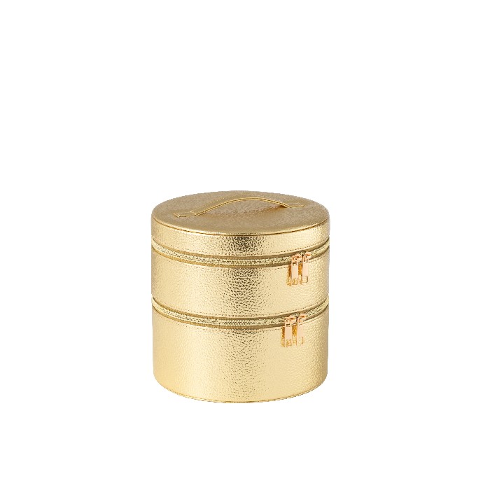 home-decor/jewellery-boxes/cosmetic-box-roundmirror-artificial-leather-gold