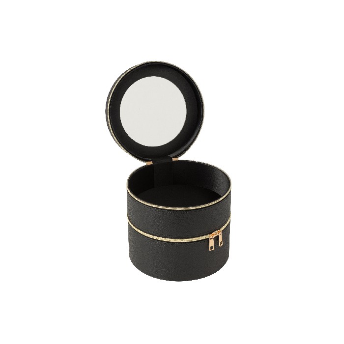 home-decor/jewellery-boxes/cosmetic-box-roundmirror-artificial-leather-black