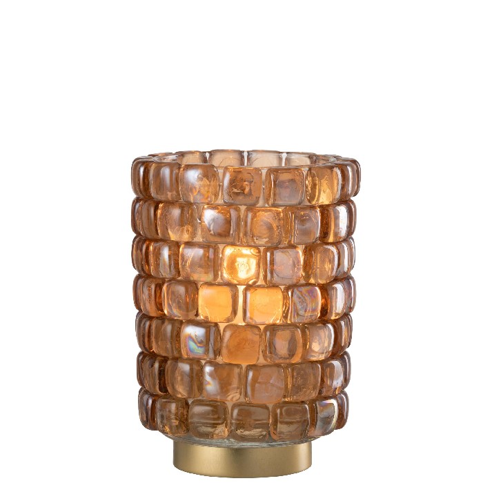 home-decor/candle-holders-lanterns/hurricane-square-mosaic-glass-cognac-large