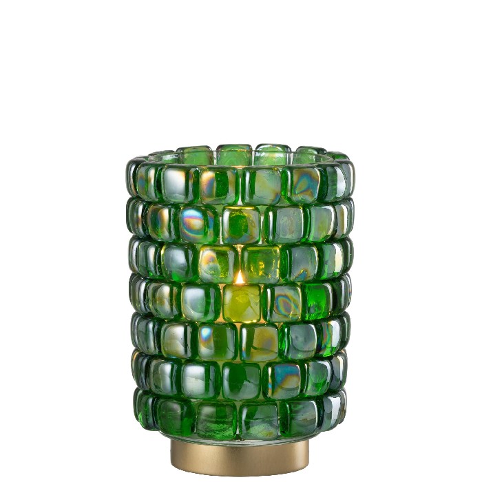 home-decor/candle-holders-lanterns/hurricane-square-mosaic-glass-green-large