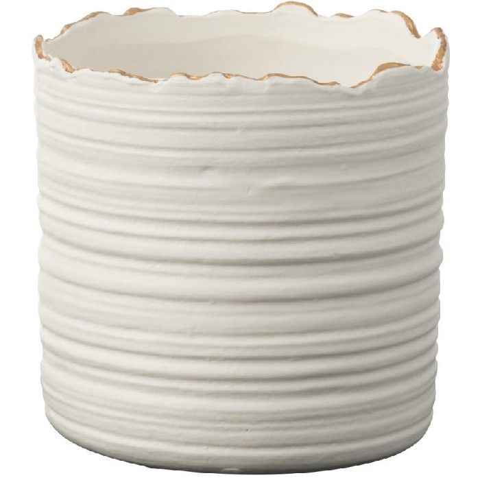 home-decor/indoor-pots-plant-stands/tall-flower-pot-porcelain-whitegold-small