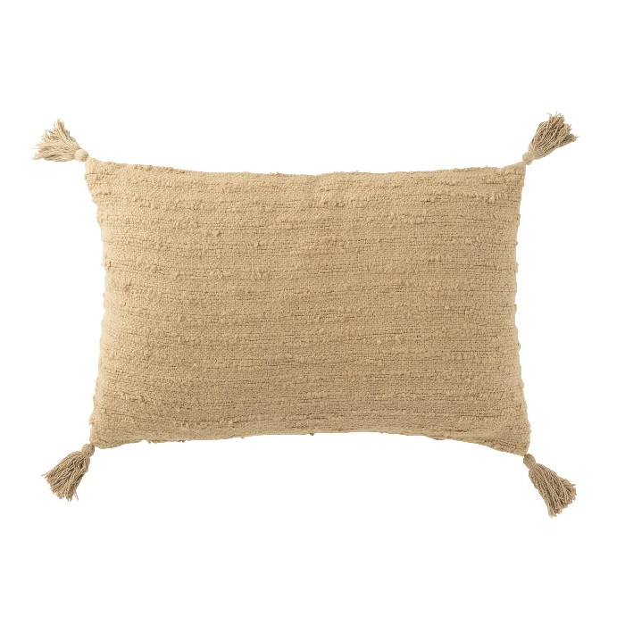home-textiles/cushions-cushion-covers/rectangular-cushion-with-tassels-cotton-dark-beige