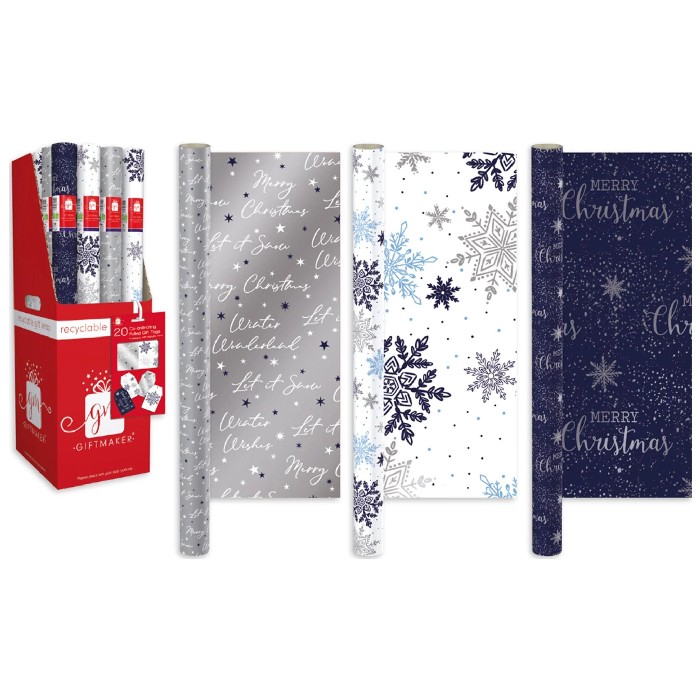 christmas/wrapping-paper-ribbons/xmas-recyclable-4m-midnight-blue-christmas-wrapping-paper-3-assorted