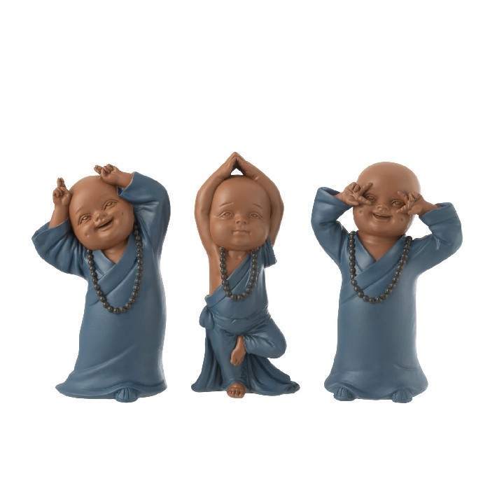 home-decor/decorative-ornaments/monk-funny-resin-blue-3-assorted
