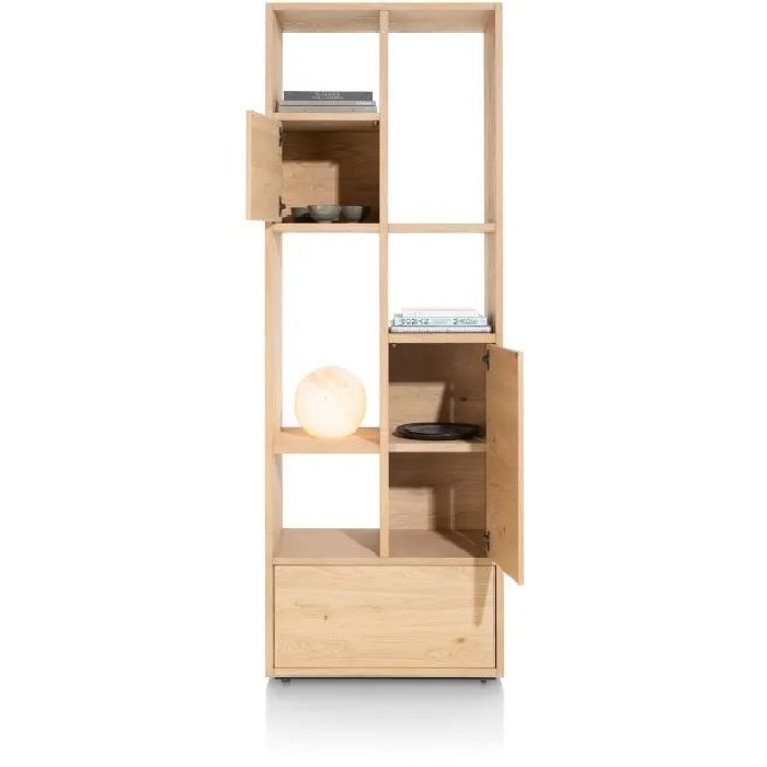living/living-suites/xooon-lugana-room-divider-with-2-doors-1-drawer-and-5-niches-natural-76cm