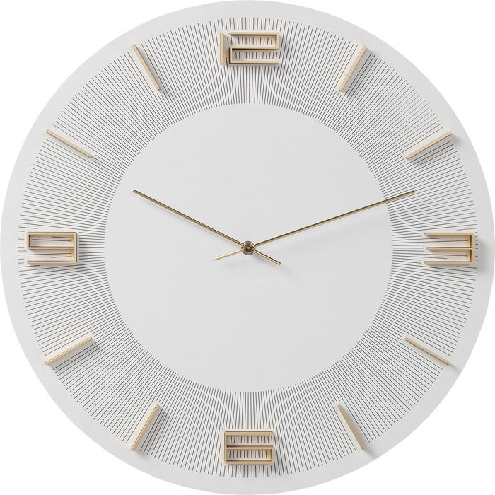home-decor/clocks/kare-wall-clock-leonardo-whitegold-–-diameter-49cm-–-52052