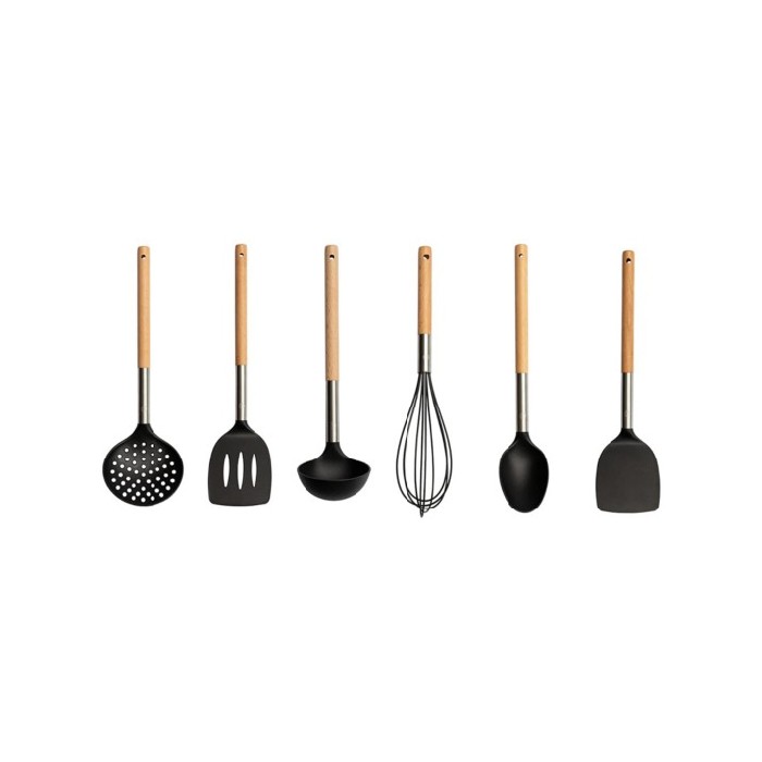 kitchenware/utensils/masterchef-untensils-set-of-6-black-natural-wood