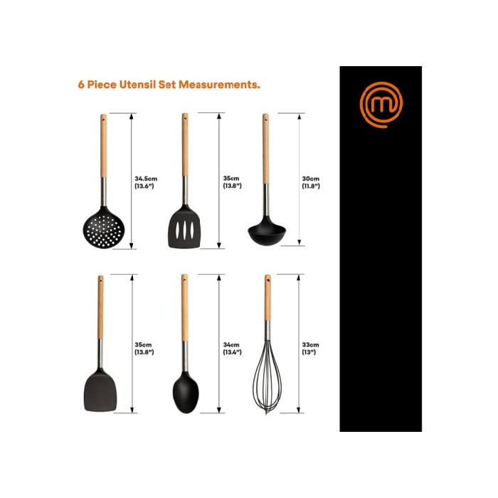 kitchenware/utensils/masterchef-untensils-set-of-6-black-natural-wood