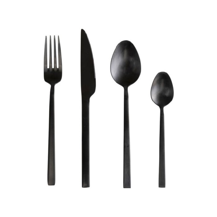 tableware/cutlery/kare-cutlery-gloria-matt-black-16-part