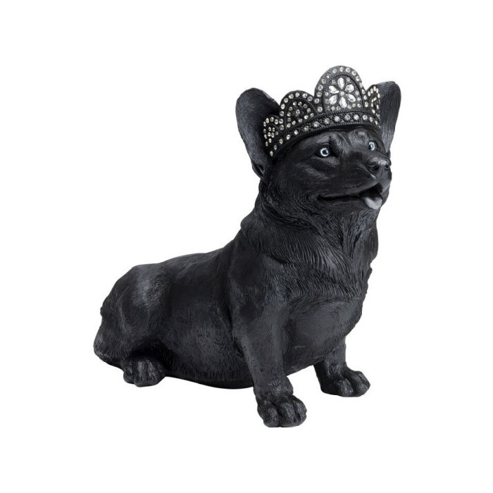 home-decor/decorative-ornaments/promo-kare-deco-figurine-royal-sitting-corgi-black-44cm