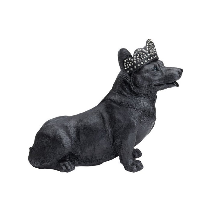 home-decor/decorative-ornaments/promo-kare-deco-figurine-royal-sitting-corgi-black-44cm