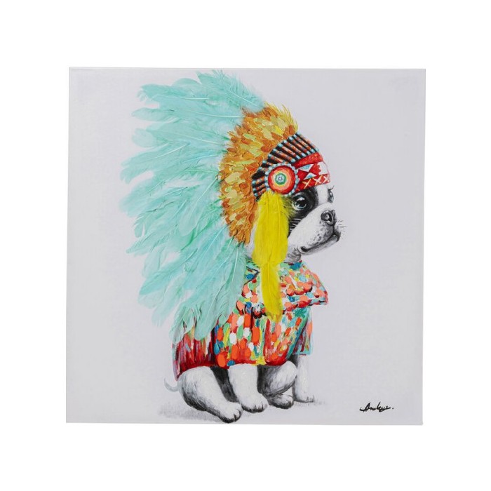 home-decor/wall-decor/kare-canvas-picture-headdress-dog-80x80cm