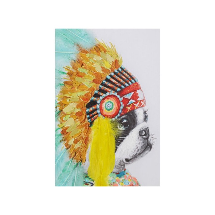 home-decor/wall-decor/kare-canvas-picture-headdress-dog-80x80cm
