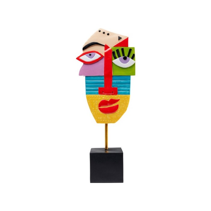 home-decor/decorative-ornaments/kare-deco-object-abstract-face-multicolour