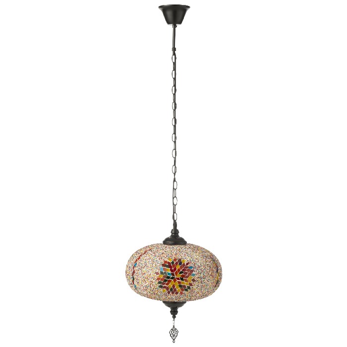 lighting/chandelier-pendant-lighting/hanging-lamp-mosaic-glassmetal-orange-large