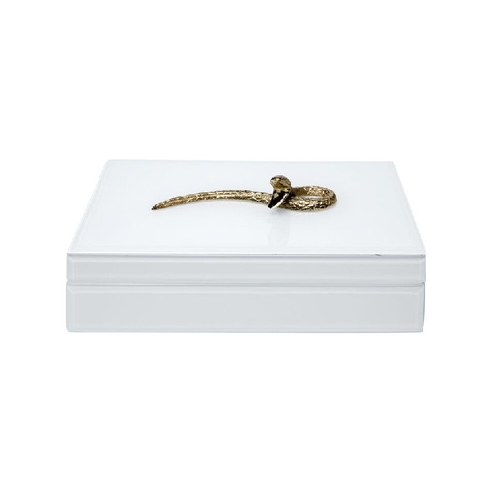 home-decor/jewellery-boxes/kare-box-snake-bite-white-28x7cm