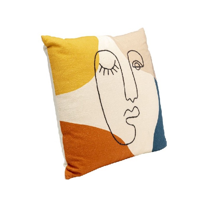 home-textiles/cushions-cushion-covers/kare-cushion-face-art-multi-50x50cm