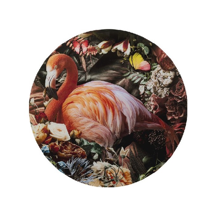 home-decor/wall-decor/promo-kare-glass-picture-proud-flamingo-ø100cm-last-one-on-display