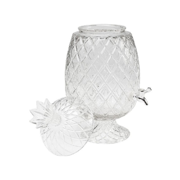 tableware/carafes-jugs-bottles/kare-drink-dispenser-pineapple-clear-2part