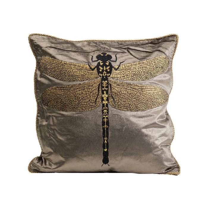 home-textiles/cushions-cushion-covers/kare-cushion-glitter-dragenfly-brown-40x40cm