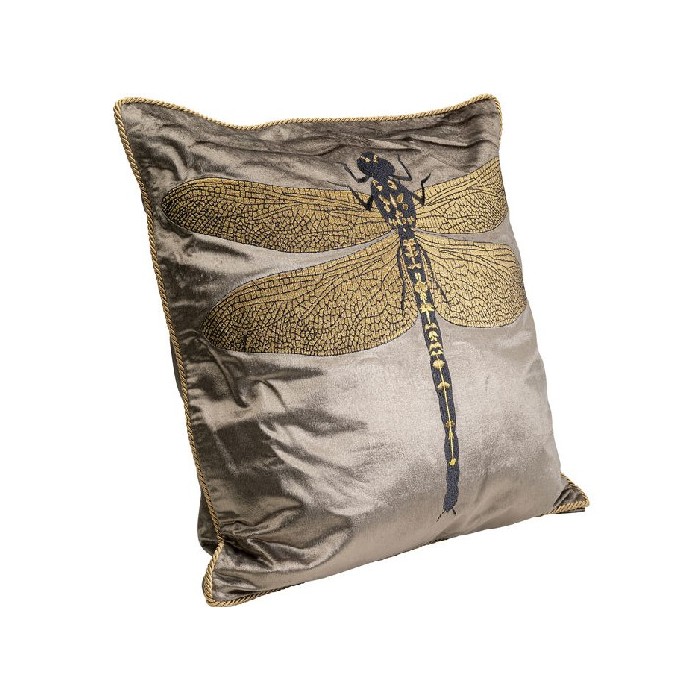 home-textiles/cushions-cushion-covers/kare-cushion-glitter-dragenfly-brown-40x40cm