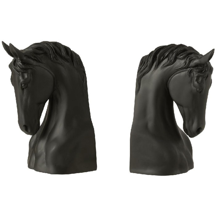 home-decor/decorative-ornaments/set-of-2-bookend-horse-polyresin-black