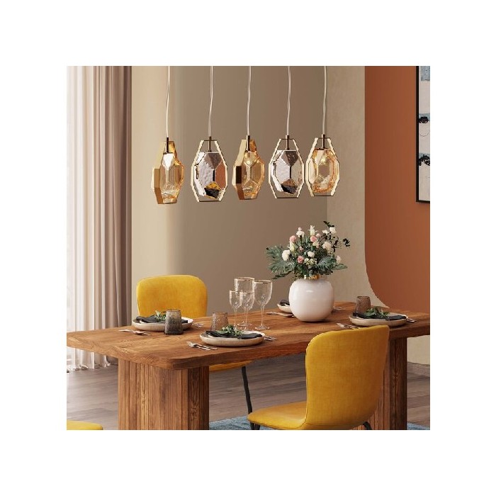 lighting/chandelier-pendant-lighting/kare-pendant-lamp-diamond-fever-dining-brass-110cm