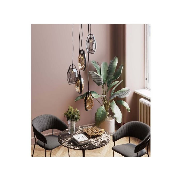 lighting/chandelier-pendant-lighting/kare-pendant-lamp-diamond-fever-spiral-black-ø42cm