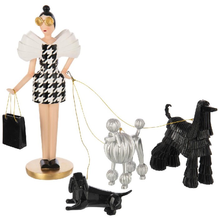 home-decor/decorative-ornaments/lady-with-dogs-pied-de-poule-limepowder-multicolored