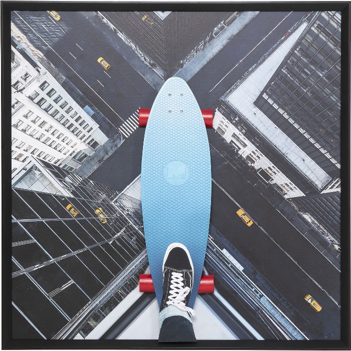 home-decor/wall-decor/kare-framed-picture-skyline-skater-149cm-x-149cm