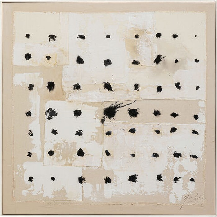 home-decor/wall-decor/kare-framed-picture-creative-dots-120cm-x-120cm-beige