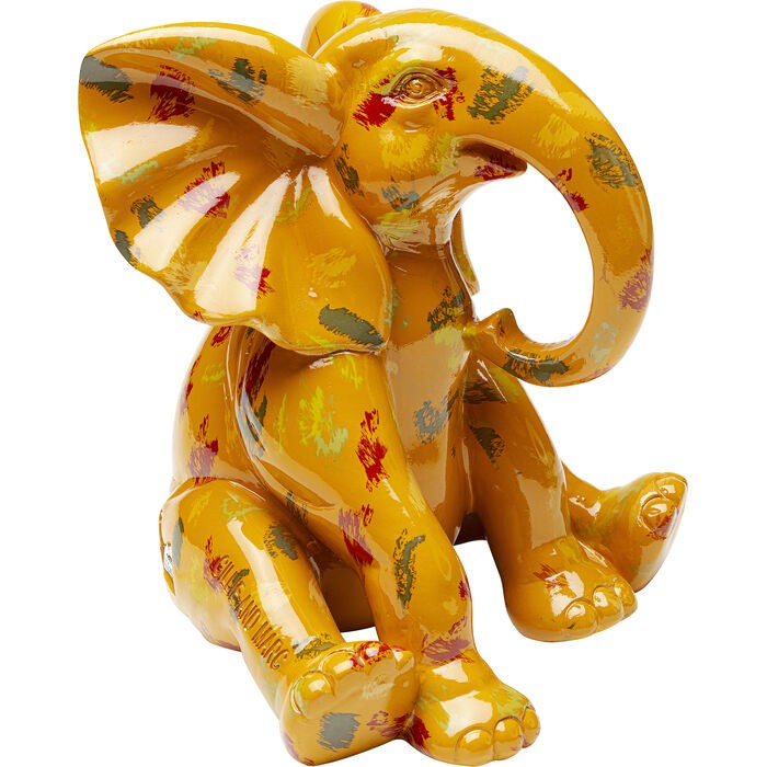 home-decor/decorative-ornaments/kare-decorative-figurine-elephant-dots-yellow-–-18cm-–-56173