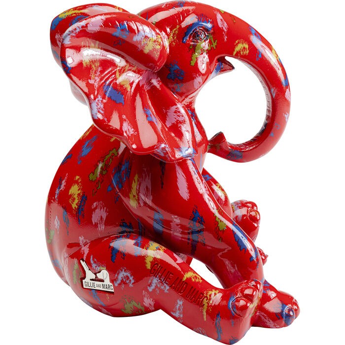 home-decor/decorative-ornaments/kare-decorative-figurine-elephant-dots-red-–-18cm-–-56174