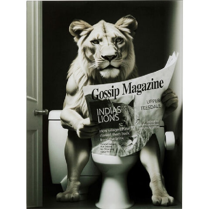 home-decor/wall-decor/kare-glass-picture-bath-lioness-60cm-x-80cm-grey