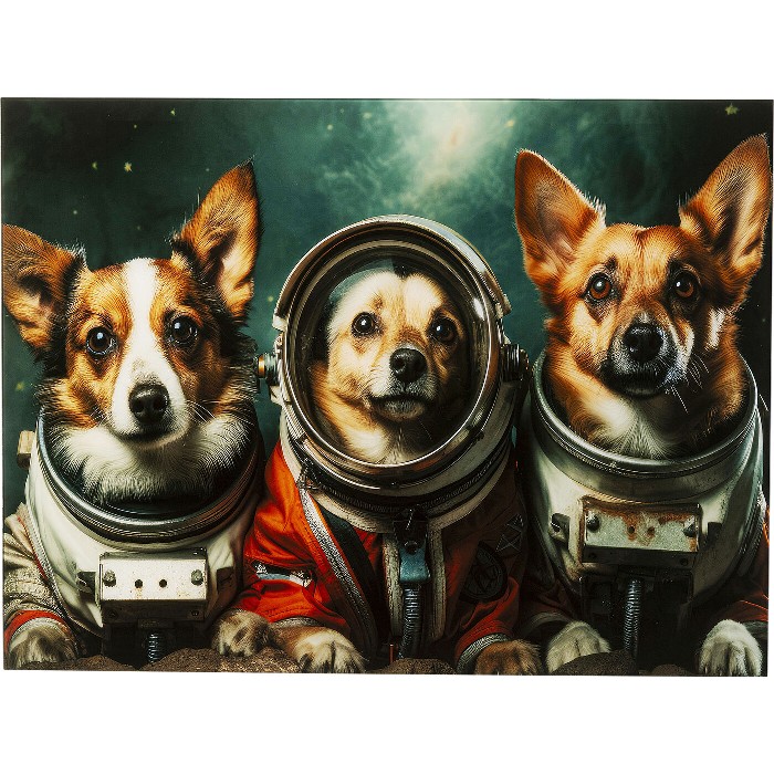 home-decor/wall-decor/kare-glass-picture-astronauts-dogs-80-x-60cm