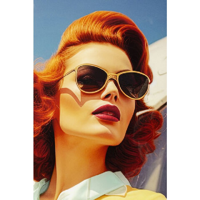 home-decor/wall-decor/kare-framed-picture-led-jetset-lean-lady-120cm-x-80cm