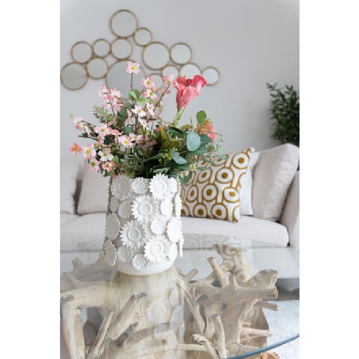 home-decor/vases/kare-vase-sunflowers-white-30cm