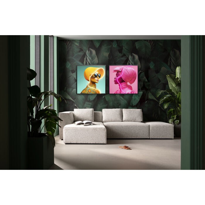 home-decor/wall-decor/kare-framed-picture-led-sun-hat-woman-yellow-–-80cm-x-80cm-–-56576