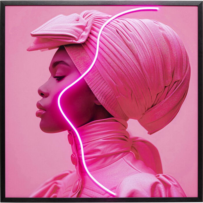 home-decor/wall-decor/kare-framed-picture-led-pink-woman-–-80cm-x-80cm-–-56577