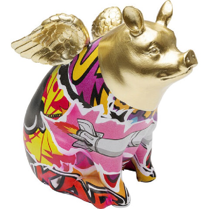 home-decor/decorative-ornaments/kare-deco-figurine-graffiti-flying-pig-16cm
