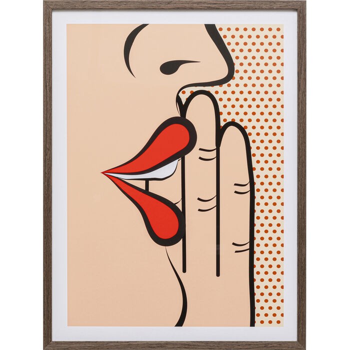 home-decor/wall-decor/kare-framed-painting-comic-whisper-31cm-x-41cm
