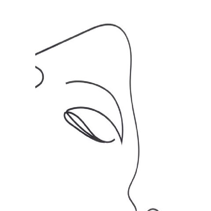 home-decor/wall-decor/kare-framed-picture-drawing-lady-63cm-x-93cm-white