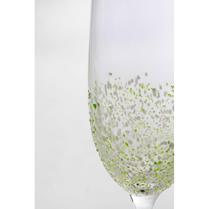 tableware/glassware/kare-champagne-glass-confetti-–-green-24cm-–-56942