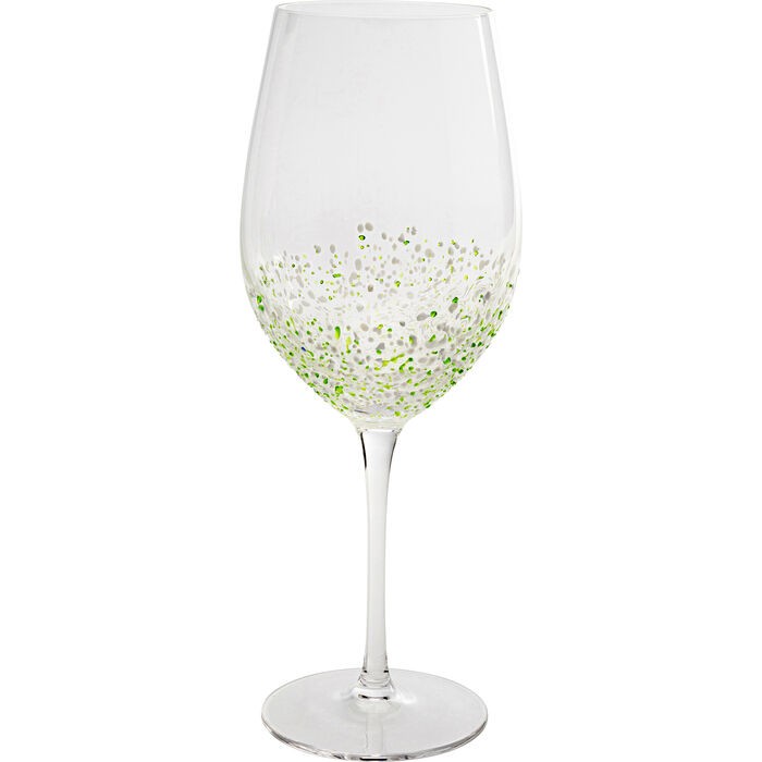 tableware/glassware/kare-wine-glass-confetti-–-green-24cm-–-56943