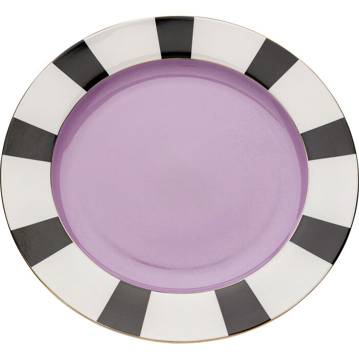 tableware/plates-bowls/kare-plate-harlequin-purple-diameter-31cm